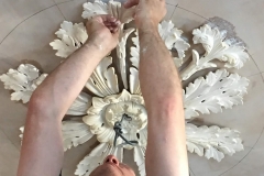 Ceiling Rose Removed, Cleaned & Restored