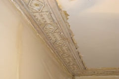 Cornice Being Cleaned