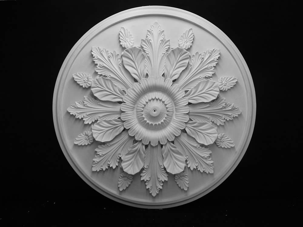 Handmade Victorian Style Plaster Ceiling Rose – White, Home Décor, UK Made